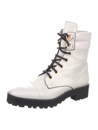 Stuart Weitzman Leather Combat Boots