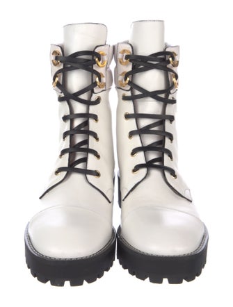 Stuart Weitzman Leather Combat Boots