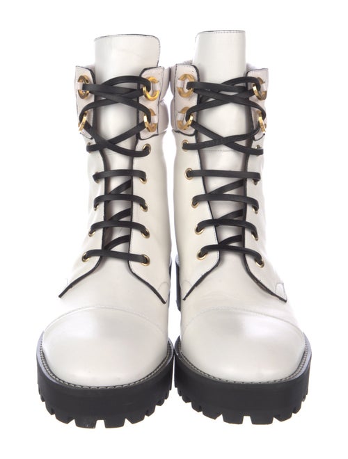 Stuart Weitzman Leather Combat Boots