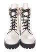 Stuart Weitzman Leather Combat Boots