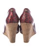 Stuart Weitzman Patent Leather Animal Print Pumps