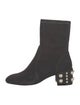 Stuart Weitzman Suede Studded Accents Sock Boots