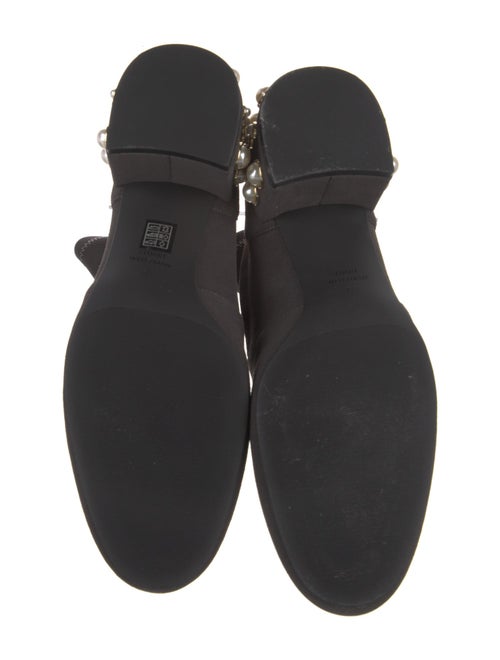 Stuart Weitzman Suede Studded Accents Sock Boots