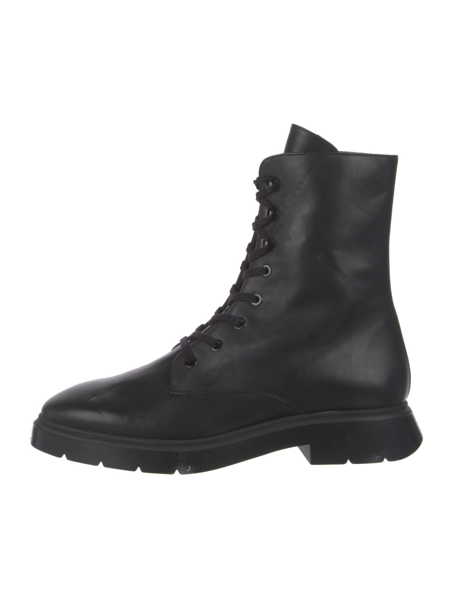 Stuart Weitzman Leather Combat Boots