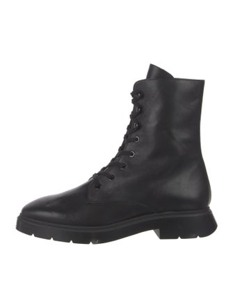 Stuart Weitzman Leather Combat Boots