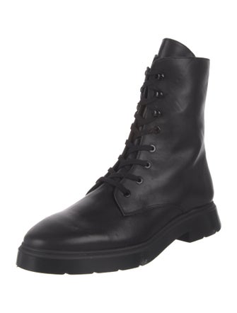 Stuart Weitzman Leather Combat Boots
