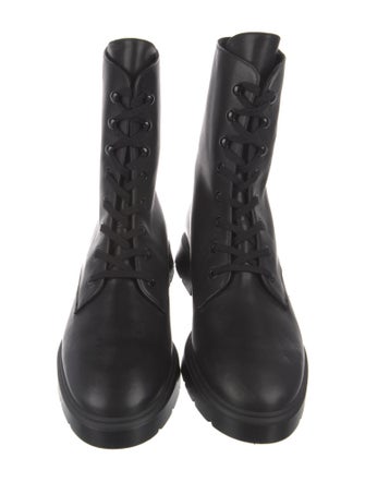Stuart Weitzman Leather Combat Boots