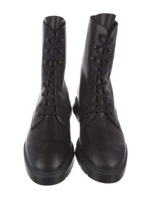 Stuart Weitzman Leather Combat Boots