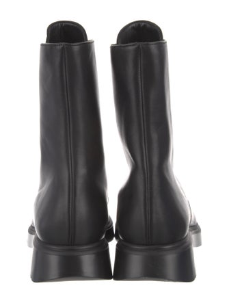 Stuart Weitzman Leather Combat Boots