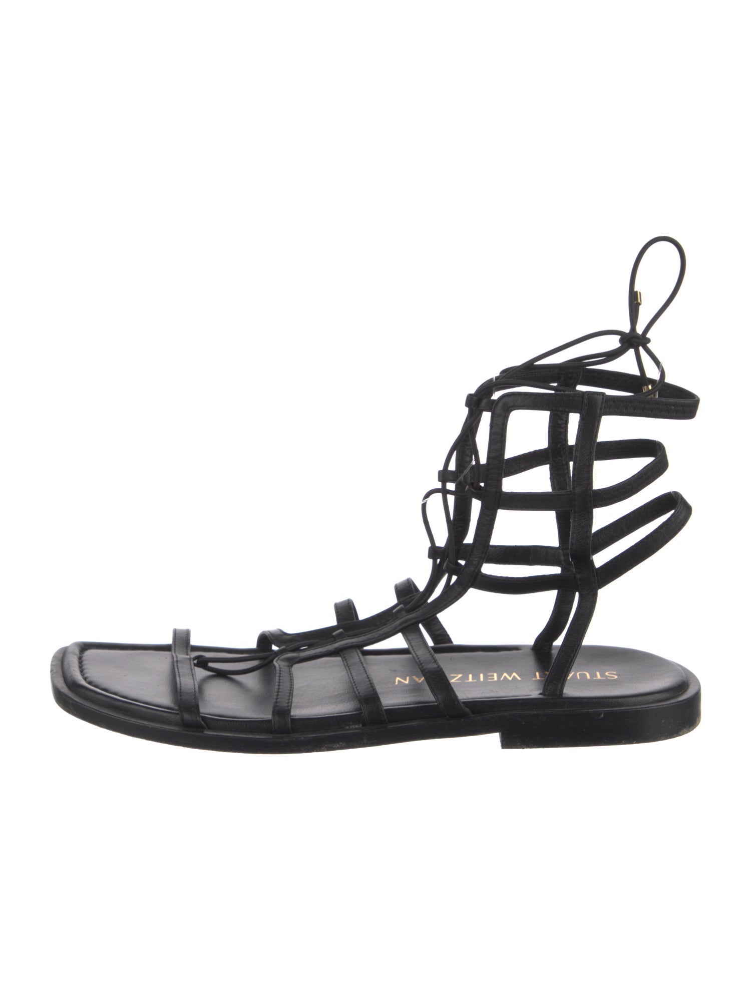 Stuart Weitzman Leather Gladiator Sandals