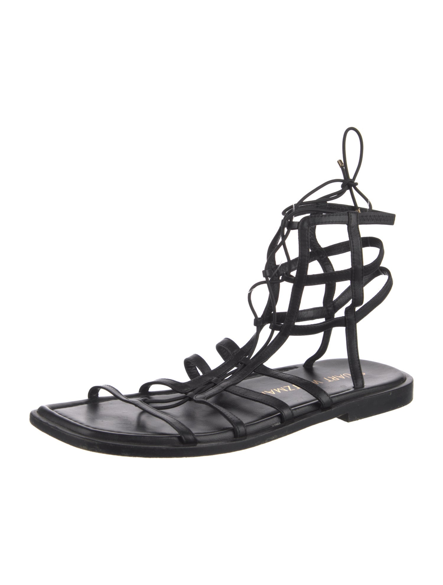 Stuart Weitzman Leather Gladiator Sandals