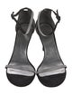 Stuart Weitzman Satin Crystal Embellishments Sandals