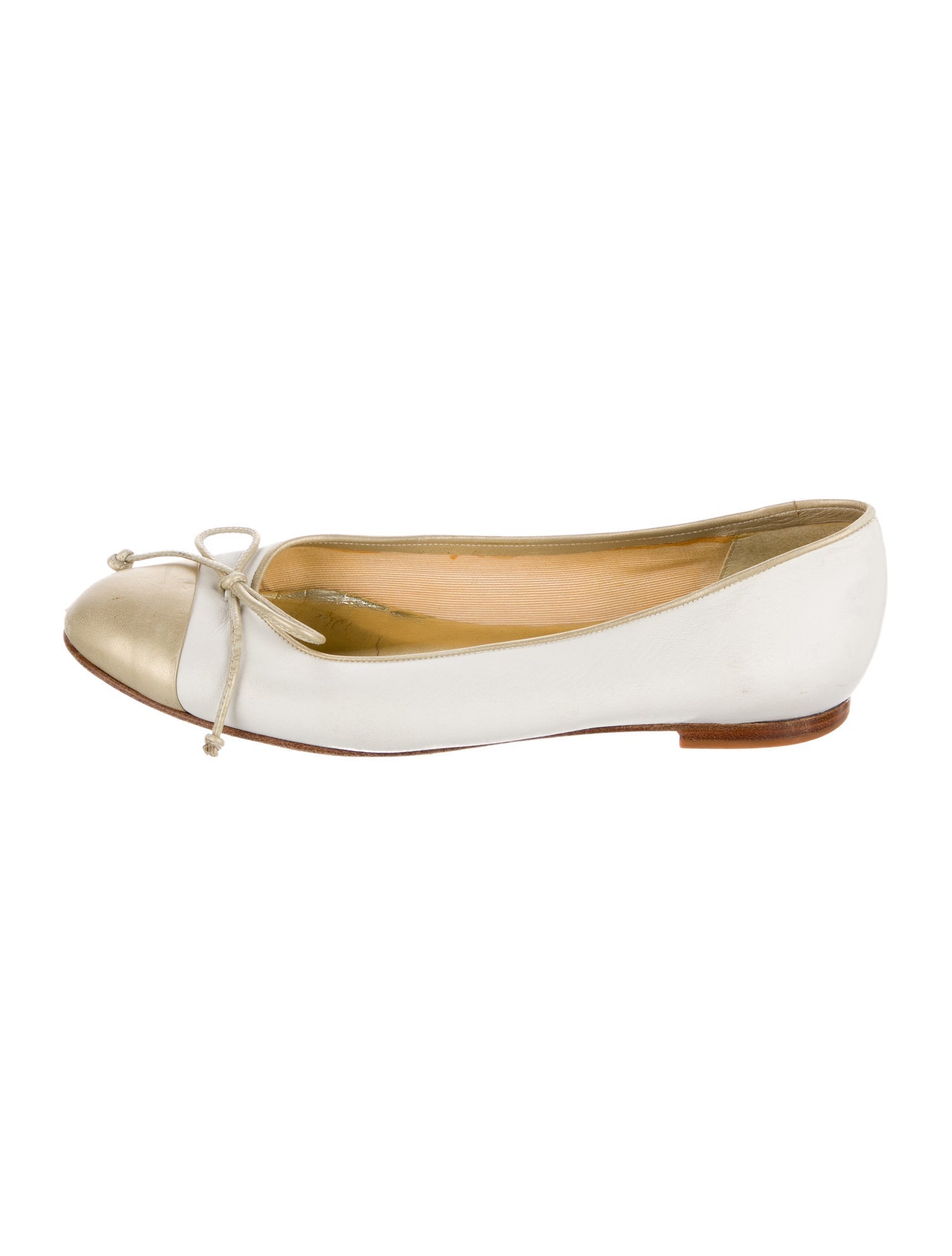 Stuart Weitzman Patent Leather Colorblock Pattern Ballet Flats