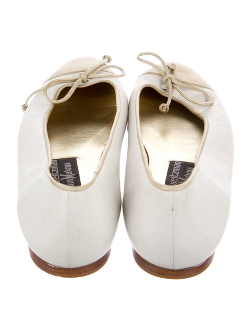 Stuart Weitzman Patent Leather Colorblock Pattern Ballet Flats