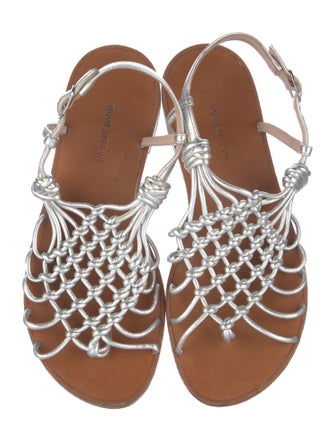 Stuart Weitzman Leather Gladiator Sandals