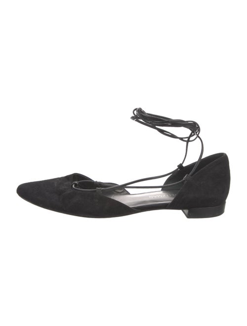 Stuart Weitzman Suede D'Orsay Flats