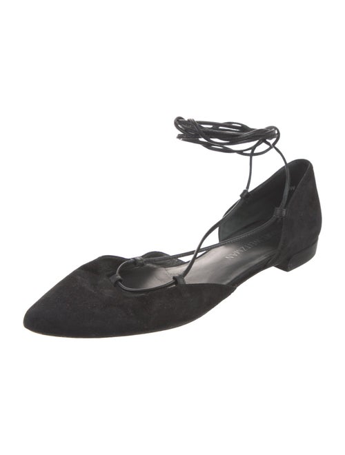 Stuart Weitzman Suede D'Orsay Flats