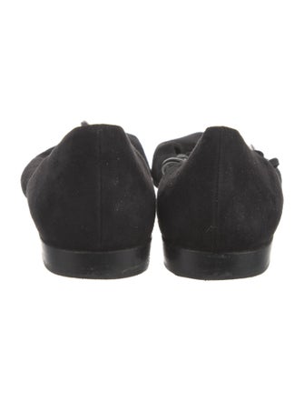 Stuart Weitzman Suede D'Orsay Flats