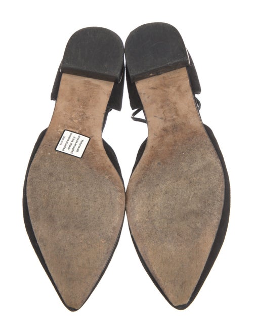 Stuart Weitzman Suede D'Orsay Flats