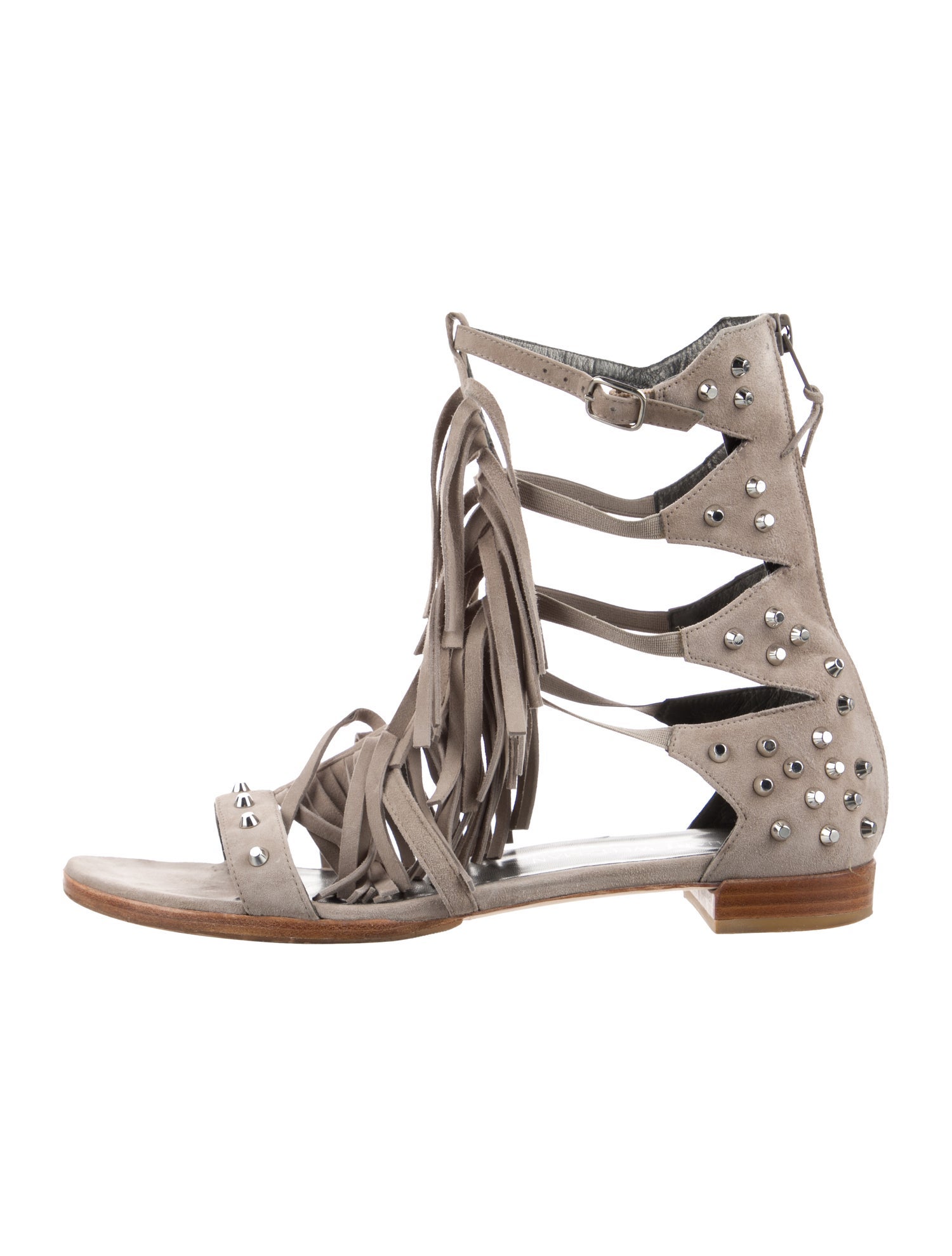 Stuart Weitzman Suede Gladiator Sandals