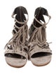 Stuart Weitzman Suede Gladiator Sandals