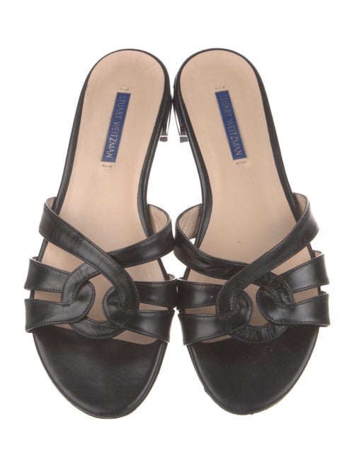 Stuart Weitzman Leather Slides