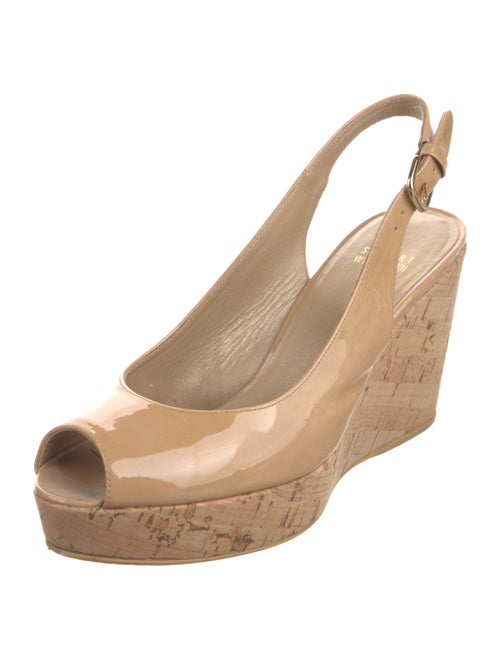 Stuart Weitzman Patent Leather Slingback Sandals