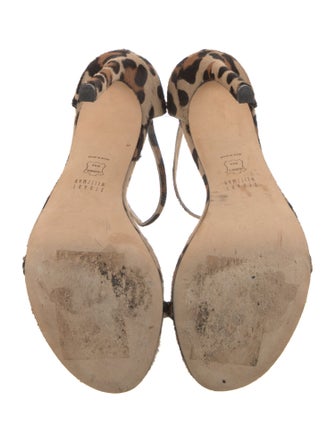 Stuart Weitzman Ponyhair Printed Sandals