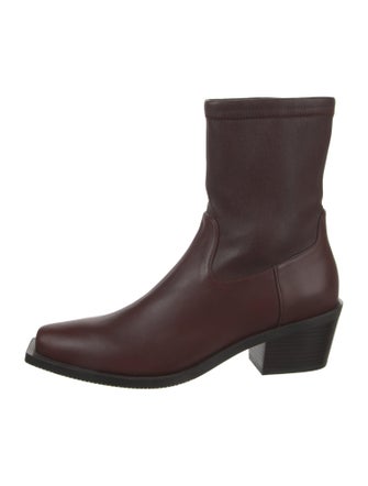 Stuart Weitzman Leather Sock Boots