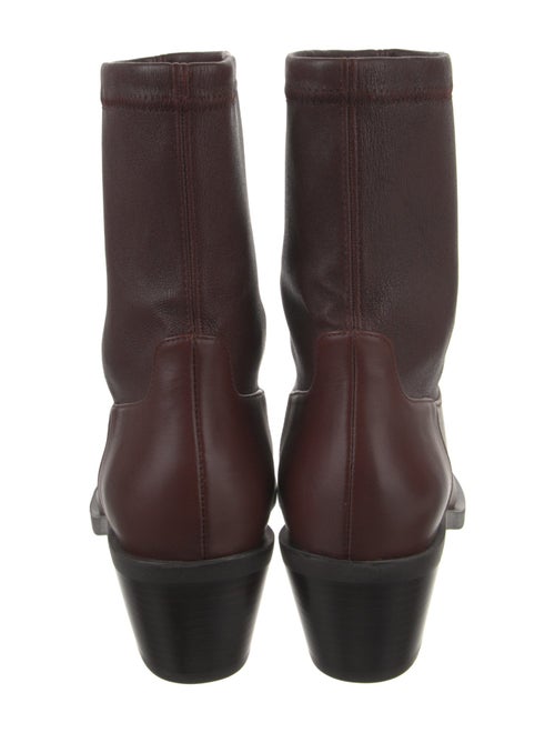 Stuart Weitzman Leather Sock Boots