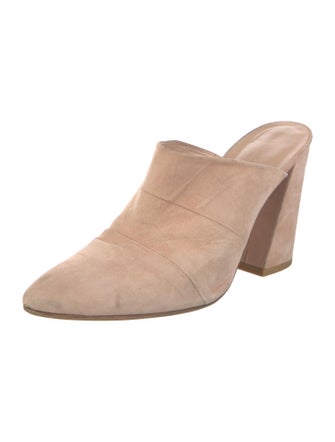 Stuart Weitzman Suede Mules