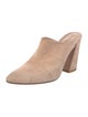 Stuart Weitzman Suede Mules