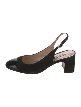 Stuart Weitzman Suede Slingback Pumps