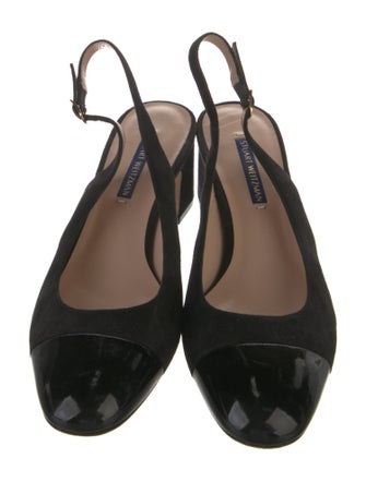 Stuart Weitzman Suede Slingback Pumps