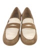 Stuart Weitzman Leather Colorblock Pattern Loafers