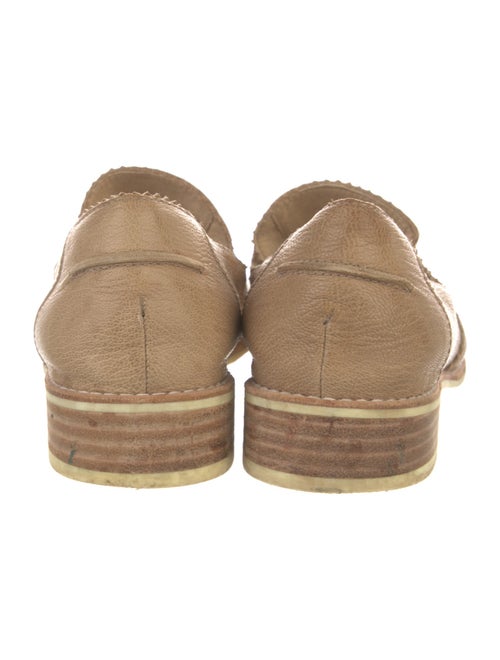 Stuart Weitzman Leather Colorblock Pattern Loafers