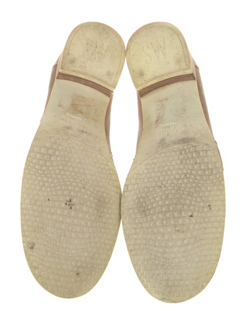 Stuart Weitzman Leather Colorblock Pattern Loafers