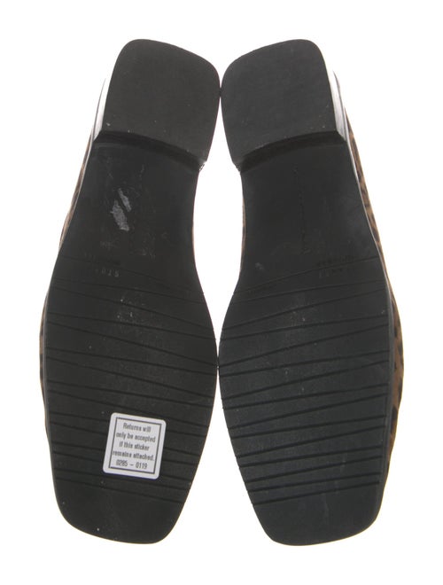 Stuart Weitzman Suede Animal Print Loafers