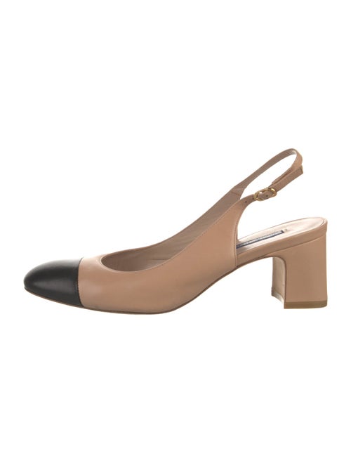 Stuart Weitzman Leather Slingback Pumps