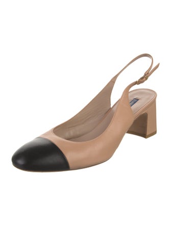 Stuart Weitzman Leather Slingback Pumps
