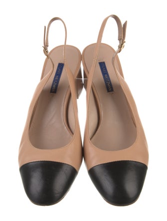 Stuart Weitzman Leather Slingback Pumps