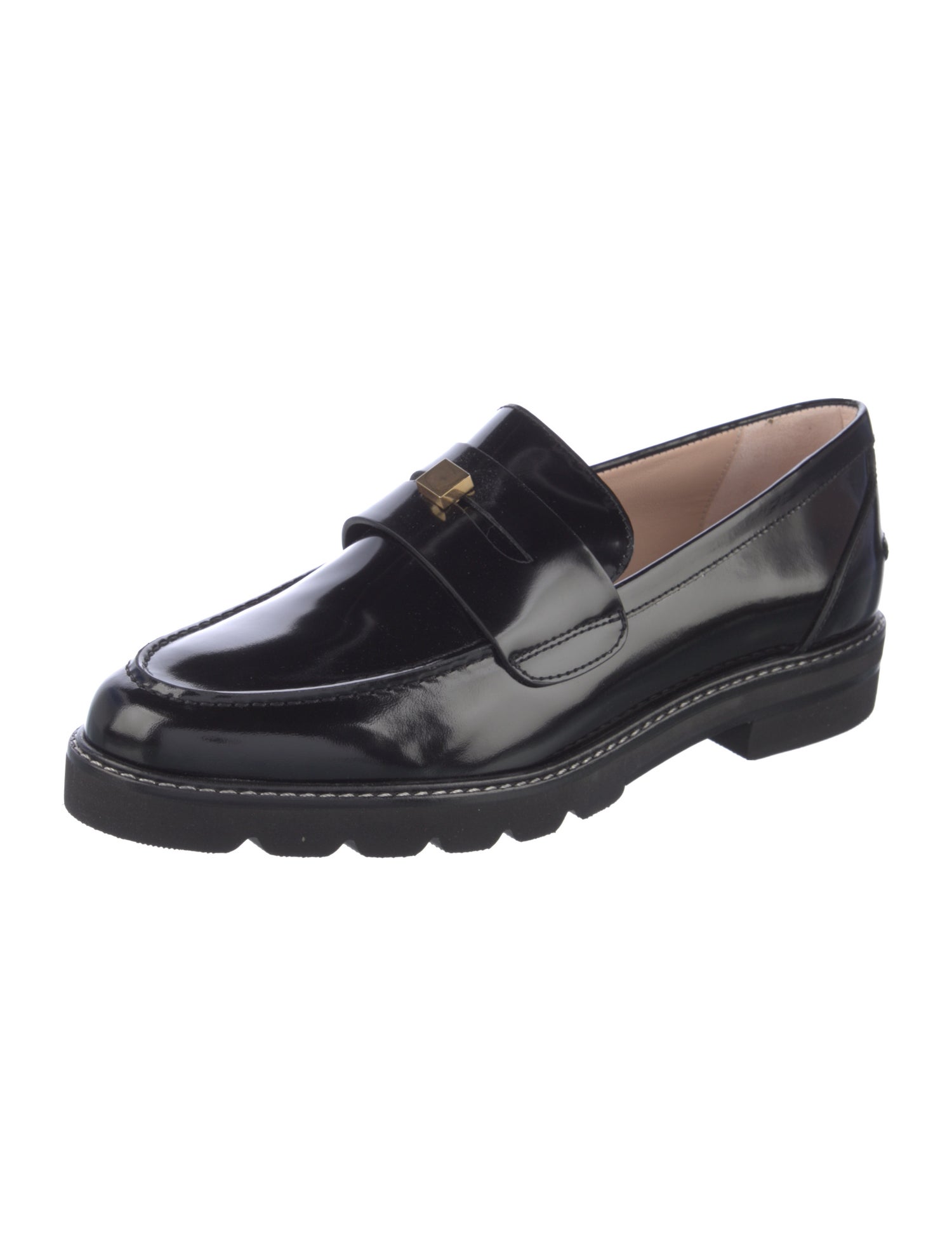 Stuart Weitzman Patent Leather Loafers w/ Tags