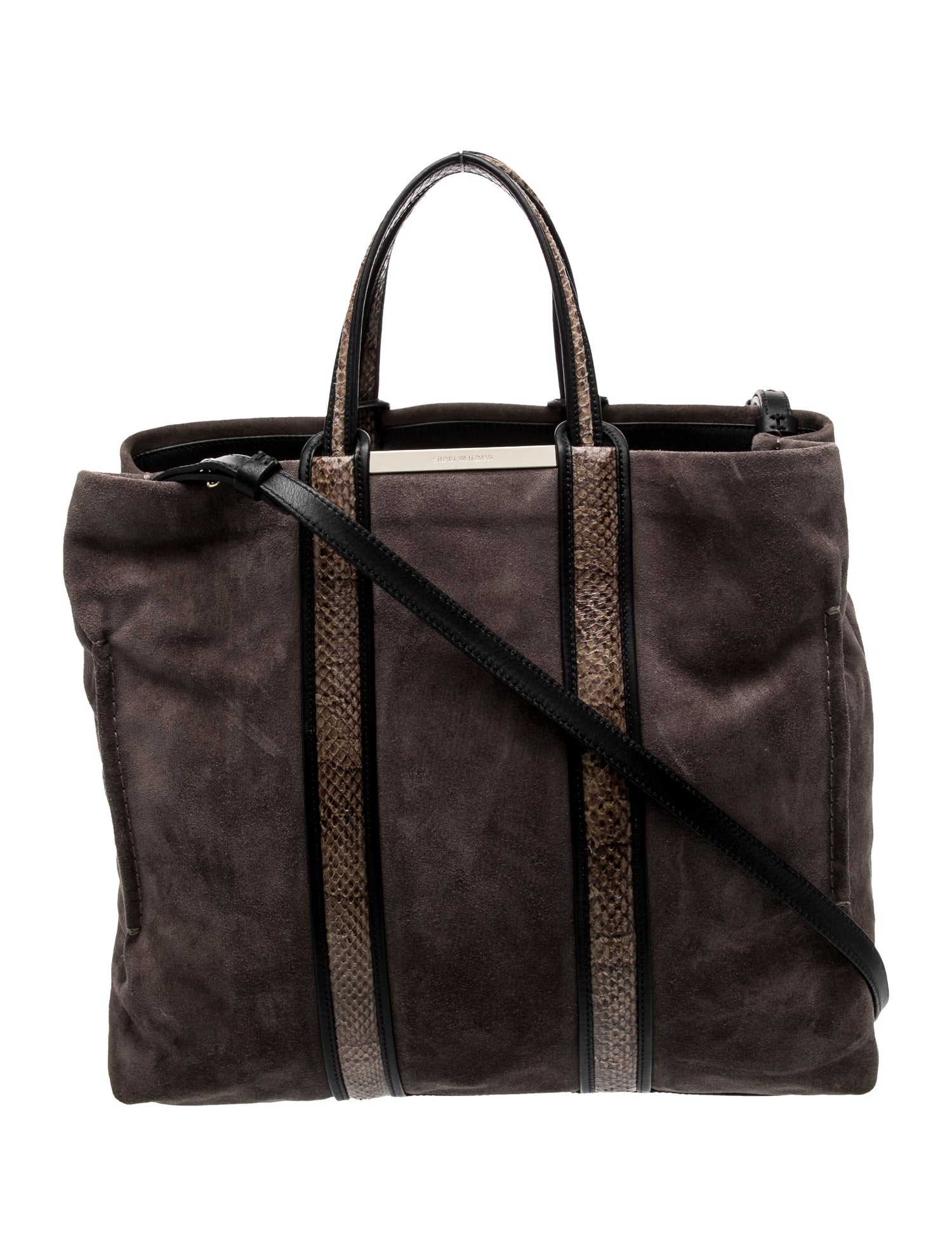 Stuart Weitzman Suede Top Handle Bag