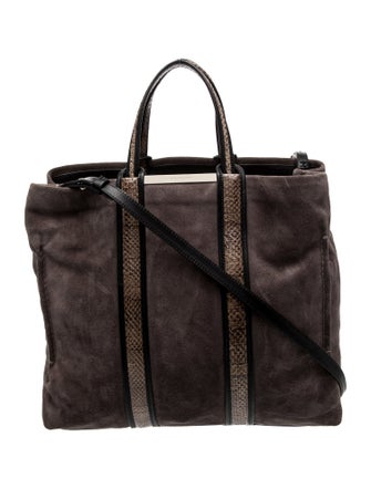 Stuart Weitzman Suede Top Handle Bag