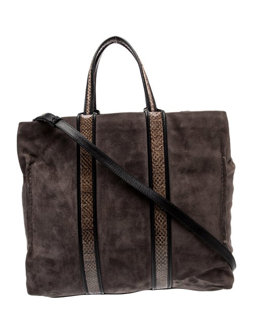 Stuart Weitzman Suede Top Handle Bag