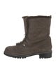 Stuart Weitzman Suede Combat Boots