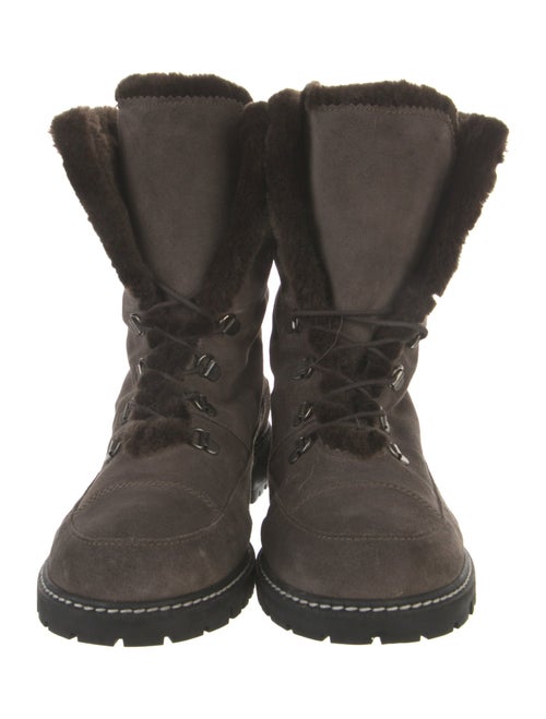 Stuart Weitzman Suede Combat Boots