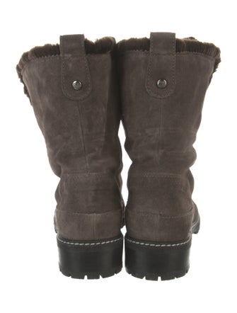 Stuart Weitzman Suede Combat Boots