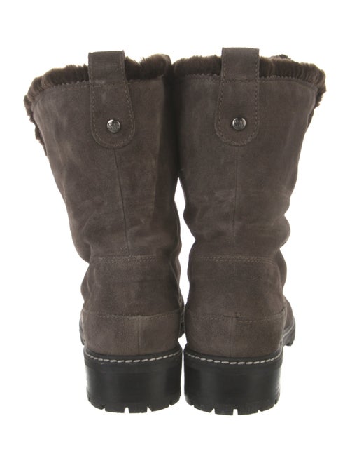 Stuart Weitzman Suede Combat Boots