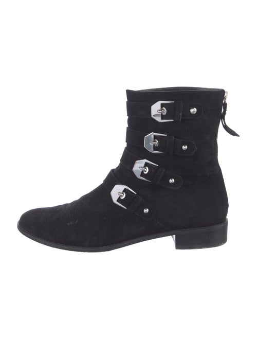 Stuart Weitzman Suede Lace-Up Boots